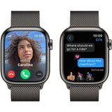 Apple Watch Series 9 GPS 41mm - Cellular - Aço Inoxidável Grafite | Bracelete Milanese Grafite