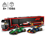 LEGO City 60445 -  Camião com Carros de Fórmula 1® RB20 e AMR24