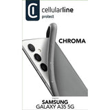Capa TPU Cellular Line My Chroma para Samsung Galaxy A35 - Preta