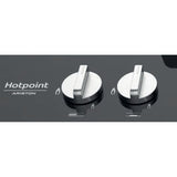 Placa a Gás Hotpoint FTGHG 641 D/HA(BK) | Gás Natural | 60 cm | 4 Zonas | Preto