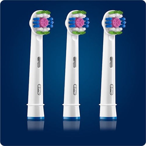 Recargas para Escovas de Dentes Elétrica Oral-B 3D White Clean Maximiser - 3 Uni.