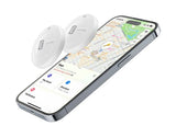 Localizador Bluetooth Cellularline Tracy para iOS - Pack 2 unidades - Branco