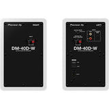 Colunas Amplificadas DJ Pioneer Monitor Pro DM-40D-BT-W - Branco