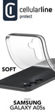 Capa Cellularline Samsung Galaxy A05S Soft Transparente