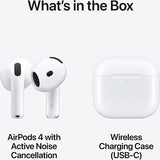 Auriculares Noise Cancelling True Wireless Bluetooth Apple AirPods 4 - Branco