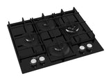 Placa a Gás Hotpoint HAGS 62F/BK | 59,6 cm | 4 Zonas | Preto