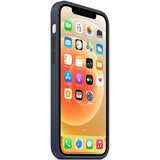 Capa em Silicone Apple com MagSafe para iPhone 12 / iPhone 12 Pro - Azul Profundo