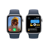 Apple Watch SE GPS 44mm - Cellular - Alumínio Prateado | Bracelete Desportiva Azul trovoada - M/L