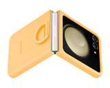 Capa Samsung Galaxy Z Flip5 Silicone Case with Ring Laranja