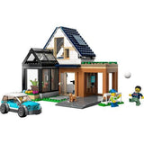 LEGO My City 60398 - Casa de Família e Carro Elétrico