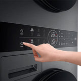 Máquina de Lavar e Secar Roupa LG WT1210BBF | 12/10Kg | 1400 RPM - Preto