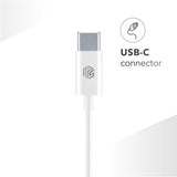 Auriculares Music & Sound AUINEARMSTYPECW USB-C Branco