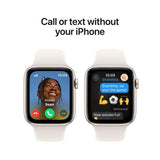 Apple Watch SE 2024 GPS 44mm - Cellular - Alumínio Luz das estrelas | Bracelete Desportiva Luz das estrelas - S/M