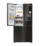 Frigorífico Americano Haier HCW9919FSGB | 190x90,5x69,7 cm | 386 L | F | Preto