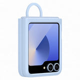 Capa Samsung em Silicone para Galaxy Z Flip6 - Azul Claro