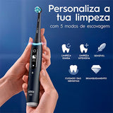 Escova Dentes Elétrica Oral-B iO 6 Duo | 2x Unidades - Preto/Rosa 2x Unidades
