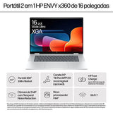 Computador Portátil HP Envy X360 16-ac0002np | 16'' | Core Ultra 7 155U | 16GB | 1TB SSD