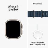 Apple Watch Ultra 2 GPS 49mm - Cellular - Titânio | Bracelete Ocean Band - Azul