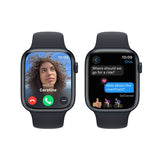 Apple Watch Series 9 GPS 45mm - Alumínio Meia-noite | Bracelete Desportiva Meia-noite - M/L