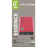 Powerbank Cellularline Essence 10000mAh USB+USB-C+Micro-USB Rosa
