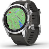 Relógio Desportivo Garmin Fénix 7S Pro Solar - Prateado | Grafite