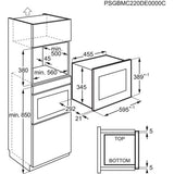 Micro-ondas Encastrar Electrolux LMS2173EMK | 17 L | 700W - Aço inoxidável