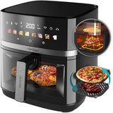 Fritadeira Sem Óleo Airfryer Cecotec Cecofry&Grill Duoheat 8000 - 8L - Preto