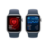 Apple Watch SE GPS 40mm - Alumínio Prateado | Bracelete Desportiva Azul trovoada - M/L