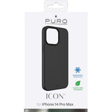 Capa Silicone Icon Puro para Apple iPhone 14 Pro Max - Preto