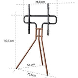Suporte TV Chão Hama 00220872 até 75/191cm - Altura Chão variável