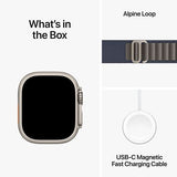 Apple Watch Ultra 2 GPS 49mm - Cellular - Titânio | Bracelete Loop Alpine - Azul - S