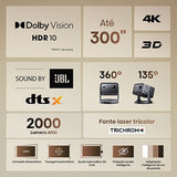 Projetor Hisense Laser TV C2