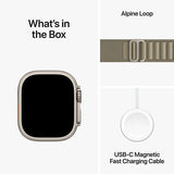 Apple Watch Ultra 2 GPS 49mm - Cellular - Titânio | Bracelete Loop Alpine - Azeitona - L