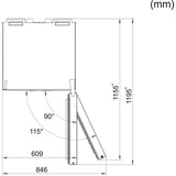 Frigorífico Combinado Miele 10622470 | 201,1x60x65,5 cm | 243 L | E | Aço inoxidável