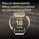 Cabeça de Substituição Máquina de Barbear Braun para Series 9 Pro - 94M