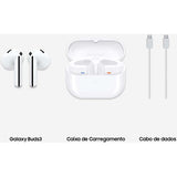 Auriculares True Wireless Bluetooth Samsung Galaxy Buds 3 - Branco