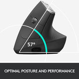 Rato Wireless Logitech MX Vertical Advanced Ergonimic Preto
