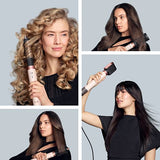 Modelador Multifunções e Secador Dyson Airwrap Co-anda 2x Liso + Ondulado - Rosa Cerâmica/Rosa Dourado