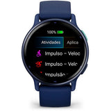 Relógio Desportivo Garmin Vivoactive 5 - Azul Marinho