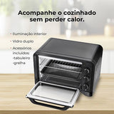 Mini-Forno Elétrico Elétrico Flama 1538FL | 45L | 2000W | Preto