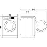 Máquina de Lavar Roupa Hotpoint NWS 7469 WK SPT | 7 Kg | 1400 RPM | A | Branco