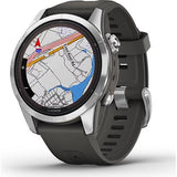 Relógio Desportivo Garmin Fénix 7S Pro Solar - Prateado | Grafite
