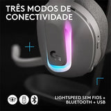 Auscultadores Gaming Logitech G522 Lightspeed - Branco