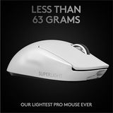 Rato Wireless Logitech Pro X Superlight - Branco