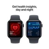 Apple Watch SE 2024 GPS 44mm - Alumínio Meia-noite | Bracelete Desportiva Meia-noite - S/M