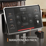 Máquina de Café Automática com Moinho Integrado Krups Sensation EA910E10 - Cinza