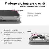 Capa Icoveri com MagSafe para Apple iPhone 15 Pro- Transparente