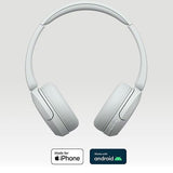 Auscultadores Bluetooth Sony WH-CH520W - Branco