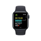 Apple Watch SE GPS 40mm - Cellular - Alumínio Meia-noite | Bracelete Desportiva Meia-noite - M/L