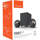 Colunas Creative Pebble Plus 2.1 - Preto